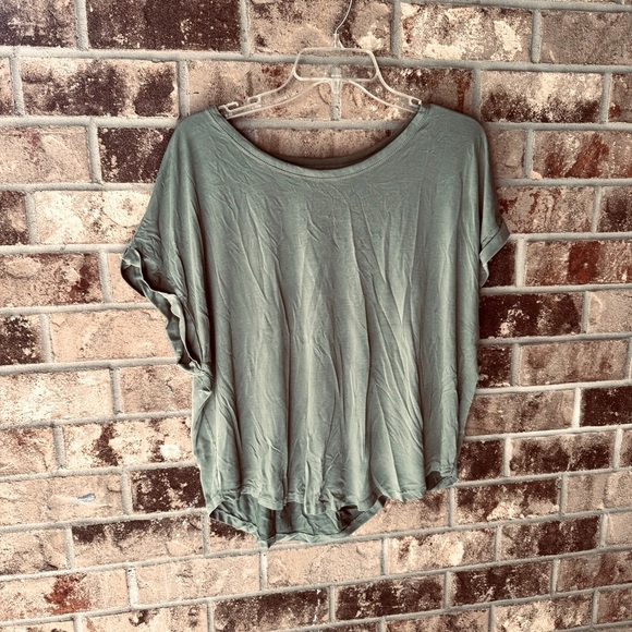 Lucky Brand Tops - Lucky Brand Sage Green Short Sleeve Top